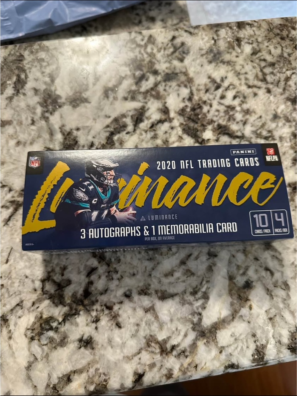 Panini Luminance 2020 NFL Trading Cards - Navy & Gold
